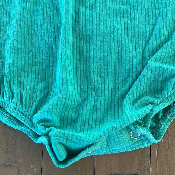 Kate quinn spring green ribbed romper - Picture 2 of 6